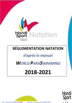 2018-2021 RÉGLEMENTATION NATATION - WORLD PARASWIMMING - Natation ...