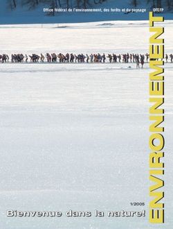 BBiieennvveennuuee ddaannss ll aa nnaattuurr ee!! E - Office fédéral de l'environnement, des forêts et du paysage OFEFP - Bundesamt für Umwelt