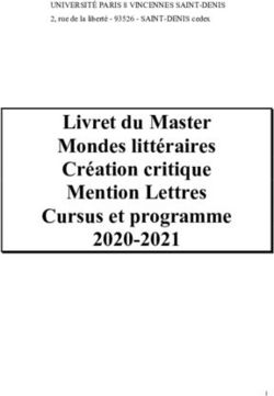 Livret du Master Mondes littéraires Création critique Mention Lettres Cursus et programme 2020-2021 - UNIVERSITÉ PARIS 8 VINCENNES SAINT-DENIS 2 ...