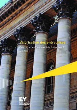 Valorisation des entreprises - Que regardent les marchés financiers ? Avril 2014 - EY