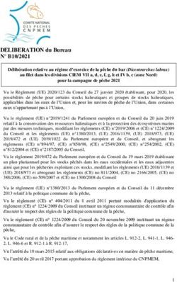 DELIBERATION du Bureau - N B10/2021 - Comité National ...