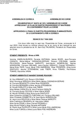 DELIBERATION N 20/076 AC DE L'ASSEMBLEE DE CORSE APPROUVANT LE PLAN DE SORTIE PROGRESSIVE ET MAITRISEE DU CONFINEMENT POUR LA CORSE APPRUVENDU U ...