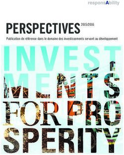 PERSPECTIVES 2015/2016 Publication de référence dans le domaine des investissements servant au développement - responsAbility