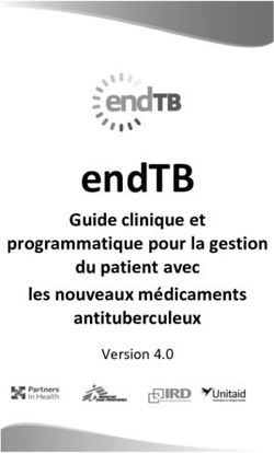 EndTB Guide clinique et programmatique pour la gestion du patient avec les nouveaux médicaments antituberculeux - endTB Clinical Guide, v4.0