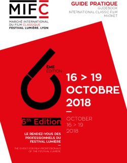GUIDE PRATIQUE GUIDEBOOK INTERNATIONAL CLASSIC FILM MARKET - OCTOBER 16 19 2018