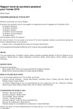 Rapport moral du secrétaire perpétuel pour l'année 2016