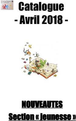 Catalogue - Avril 2018 - NOUVEAUTES