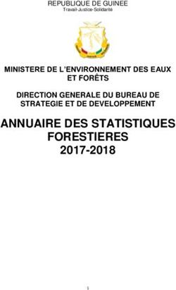 ANNUAIRE DES STATISTIQUES FORESTIERES - 2017-2018 MINISTERE DE L'ENVIRONNEMENT DES EAUX ET FORÊTS DIRECTION GENERALE DU BUREAU DE STRATEGIE ET DE ...