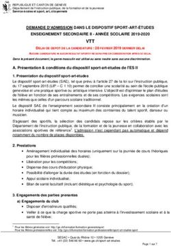DEMANDE D'ADMISSION DANS LE DISPOSITIF SPORT-ART-&Eacute;TUDES ENSEIGNEMENT SECONDAIRE II - ANN&Eacute;E SCOLAIRE 2019-2020