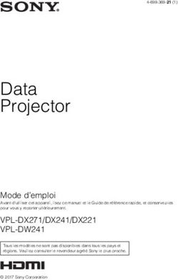 Data Projector Mode d'emploi - pro.sony