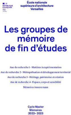 Les groupes de de fin d'&eacute;tudes m&eacute;moire - &Eacute;cole nationale ...