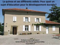 La quinoa et ses diff&eacute;rents volets: Pour quoi un sujet d'&eacute;ducation pour le d&eacute;veloppement durable? - Centre d'Etudes ...