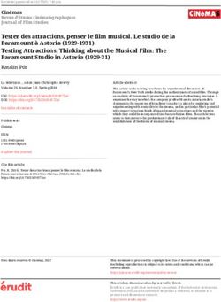 Tester des attractions, penser le film musical. Le studio de la Paramount à Astoria (1929-1931) Testing Attractions, Thinking about the Musical ...