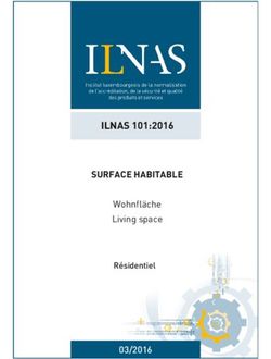 ILNAS 101:2016 SURFACE HABITABLE - Wohnfläche Living space - portail-qualite.lu