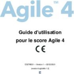 Guide d'utilisation pour le score Agile 4 - Echosens