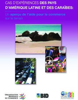 Cas d'expérienCes DES PAYS - D'AMÉRIQUE LATINE ET DES CARAÏBES: Un aperçu de l'aide pour le commerce sur le terrain