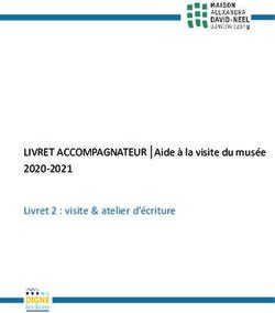 LIVRET ACCOMPAGNATEUR Aide à la visite du musée 2020-2021 Livret 2 : visite & atelier d'écriture - alexandra-david-neel.fr
