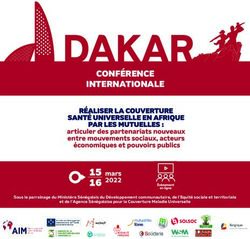 CONF&Eacute;RENCE INTERNATIONALE - Sous le parrainage du Minist&egrave;re S&eacute;n&eacute;galais du D&eacute;veloppement communautaire, de l'Equit&eacute; sociale et territoriale et de ...