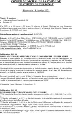 CONSEIL MUNICIPAL DE LA COMMUNE DE ST REMY DE CHARGNAT