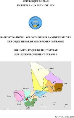 REPUBLIQUE DU MALI UN PEUPLE - UN BUT - UNE FOI RAPPORT NATIONAL VOLONTAIRE SUR LA MISE EN ŒUVRE DES OBJECTIFS DE DEVELOPPEMENT DURABLE FORUM ...