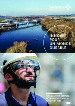 INNOVER POUR UN MONDE DURABLE - INFORMATIONS SOCIALES, ENVIRONNEMENTALES ET SOCIÉTALES 2017