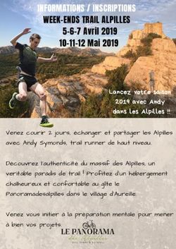INFORMATIONS / INSCRIPTIONS WEEK-ENDS TRAIL ALPILLES - Le Panorama des Alpilles