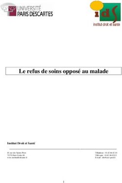 Le refus de soins opposé au malade - Institut Droit et Santé - Ministère des Solidarités et de la ...