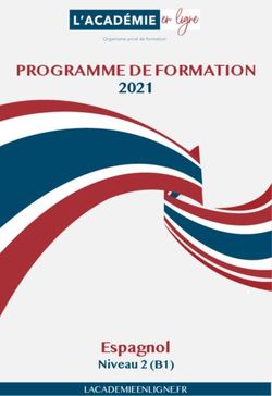 PROGRAMME DE FORMATION 2021 - Espagnol Niveau 2 (B1) LACADEMIEENLIGNE.FR - L'Académie en ligne