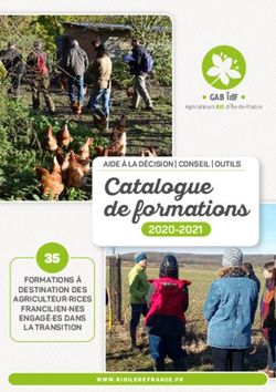 CATALOGUE DE FORMATIONS - GAB IDF