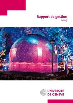 Rapport de gestion 2009 - Université de Genève