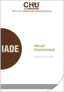 PROJET PEDAGOGIQUE Années 2019-2021 - CHU de Caen