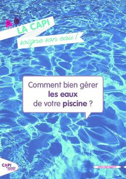 Les eaux de votre piscine ? - Comment bien g&eacute;rer - Agglo