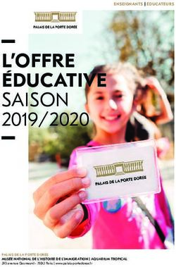 L'OFFRE ÉDUCATIVE SAISON 2019/2020 - Palais de la Porte Dorée