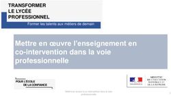 Mettre en oeuvre l'enseignement en co-intervention dans la voie professionnelle - TRANSFORMER LE LYCÉE PROFESSIONNEL - Académie de ...