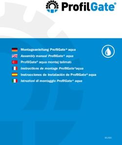 MONTAGEANLEITUNG PROFILGATEAQUA - PROFILGATE AQUA MONTAJ TALIMATI INSTRUCCIONES DE INSTALACI&Oacute;N DE PROFILGATEAQUA