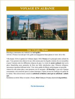 VOYAGE EN ALBANIE - Jour 1/16 juin : Tirana - ACORAM