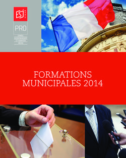 FORMATIONS MUNICIPALES 2014 - PROPRO