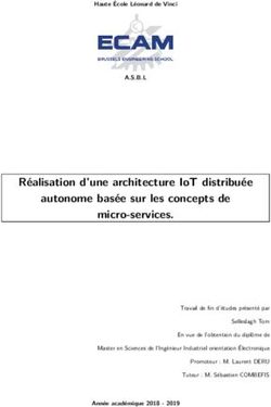 RÉALISATION D'UNE ARCHITECTURE IOT DISTRIBUÉE AUTONOME BASÉE SUR LES CONCEPTS DE MICRO-SERVICES.