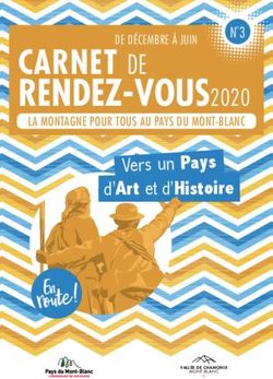 CARNET DE RENDEZ-VOUS2020 - Vers un Pays d'Art et d'Histoire - Vallée de Chamonix Mont-Blanc