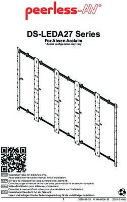 DS-LEDA27 Series For Absen Acclaim - *Actual configuration may vary - Peerless-AV