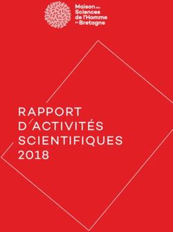 RAPPORT D ACTIVITÉS SCIENTIFIQUES 2018 - mshb