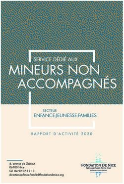 MINEURS NON ACCOMPAGN&Eacute;S - SERVICE D&Eacute;DI&Eacute; AUX ENFANCE-JEUNESSE-FAMILLES - Fondation de Nice