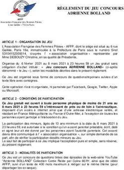 RÈGLEMENT DU JEU CONCOURS ADRIENNE BOLLAND