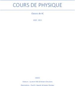 COURS DE PHYSIQUE Classes de 4C