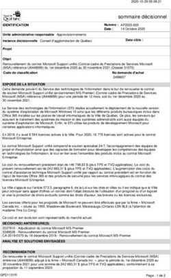 Sommaire décisionnel - sommaire décisionnel