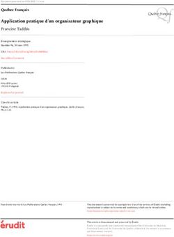 Application pratique d'un organisateur graphique - Érudit