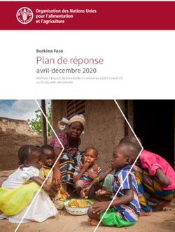 Plan de réponse avril-décembre 2020 - Atténuer l'impact de la maladie à coronavirus 2019 (covid-19) sur la sécurité alimentaire