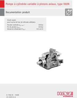 Pompe à cylindrée variable à pistons axiaux, type V60N