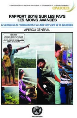 RAPPORT 2016 SUR LES PAYS LES MOINS AVANCÉS - Le processus de reclassement et au-delà: tirer parti de la dynamique - UNCTAD