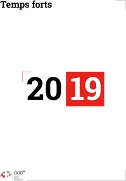 20 19 Temps forts - Greater Geneva Bern area